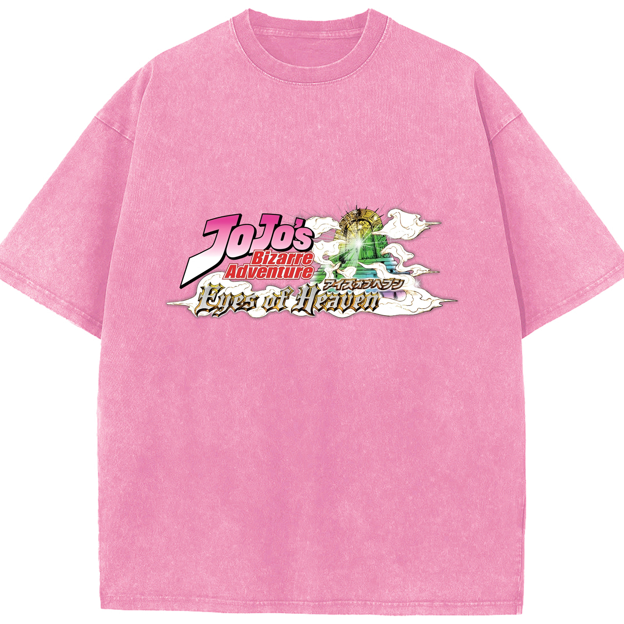 （画像用） ジョジョの奇妙な冒険 JoJo's Bizarre Adventure 綿100% ヴィンテージ風 半袖Tシャツ（フロントプリント）